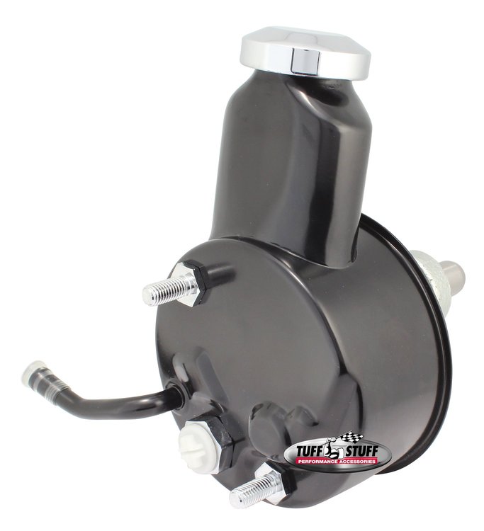 Saginaw Power Steering Pump GM Pickup Truck 7.4L 454 Mark IV - Press Fit Shaft - Stealth Black