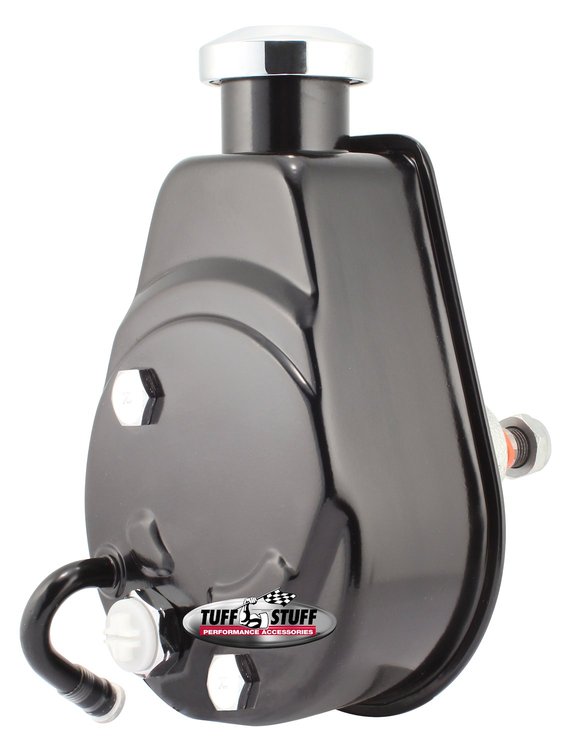 Saginaw Power Steering Pump GM Truck/Suburban Small Block Gen 1 - Keyed Shaft - Stealth Black