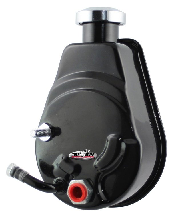 Saginaw Power Steering Pump GM Truck/Suburban Inline 6-Cylinder - Keyed Shaft - Stealth Black