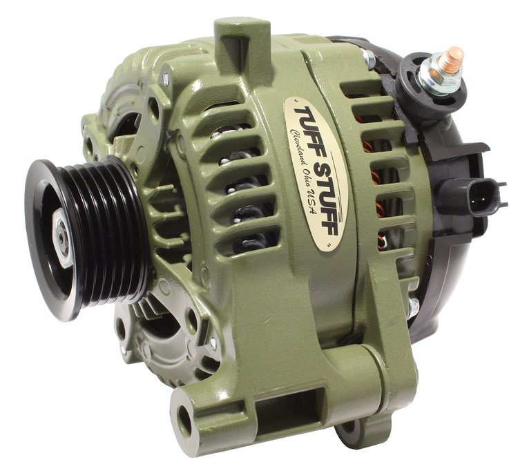 250 Amp Tuff Mudder Alternator 2012-2018 Jeep Wrangler JK 3.6L V6 - Army Green Finish