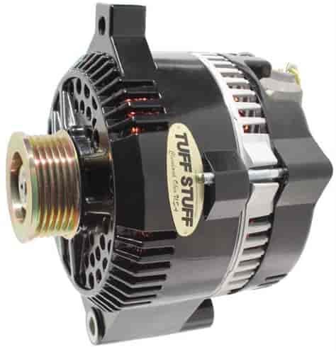 150 AMP 6-Groove Black Alternator for 1993-2004 Ford 5.0L - Internal Regulator