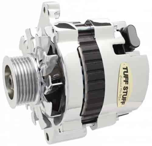 120 AMP CS121 GM Mini-Style Racer Alternator - 6-Groove - Chrome