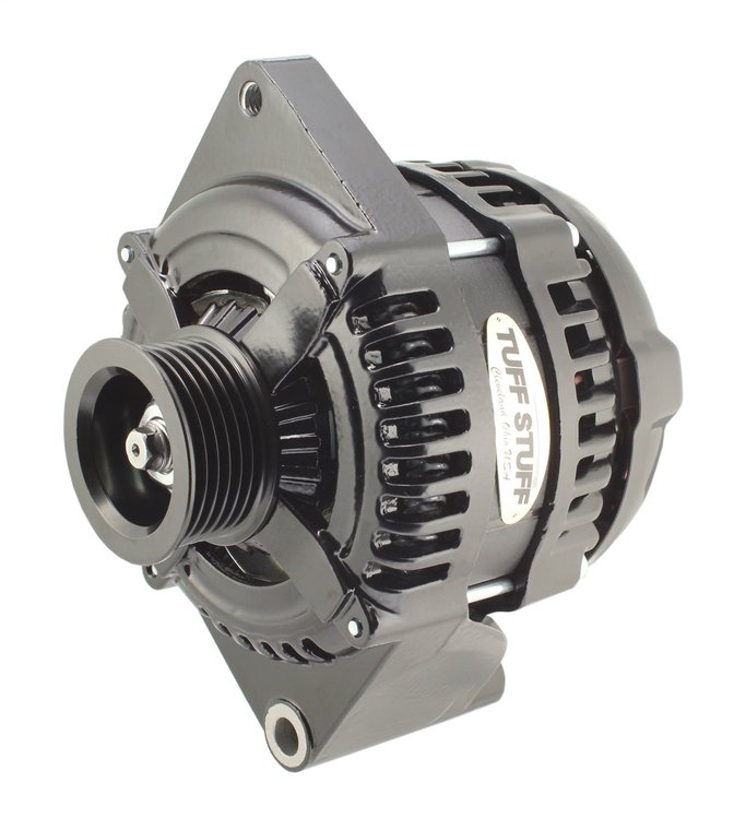 8441B6G1W Max Amp Alternator for 1987-1995 Ford Bronco, E-150/E-250, F-150/F-250, Crown Victoria, Mustang [6-Groove Pulley]Black