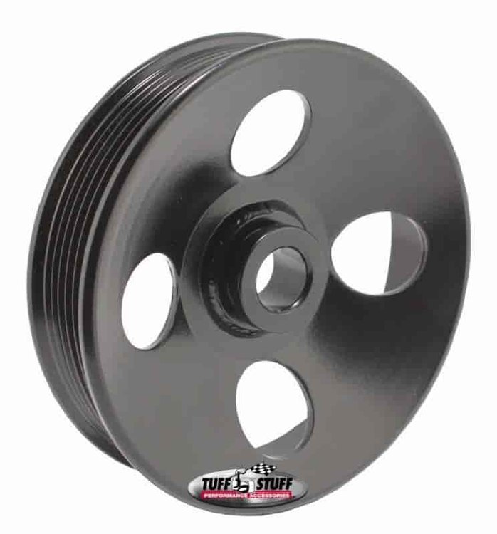 8487B Type II Power Steering Pump Pulley [6-Groove, Black]