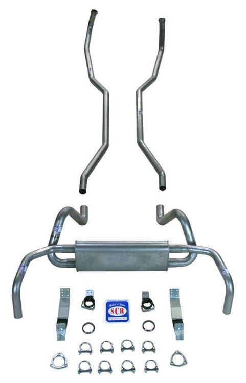 23002S 1967-1968 Chevrolet Camaro 2 in. Exhaust System, 304 Stainless Steel