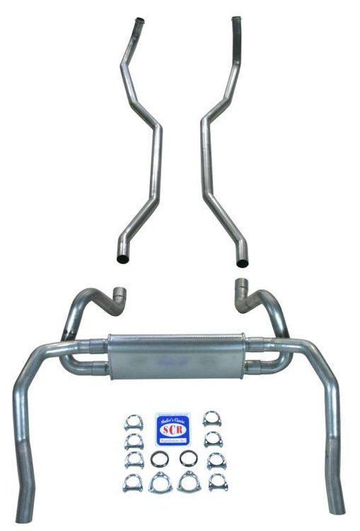 23014 1967-1969 Camaro 2-1/2 in. Exhaust System w/ Big Block 2-1/2 in. Cast Iron Manifolds