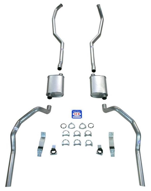 23027 1967-1969 Camaro 2-1/2 in. Exhaust System w/ Big Block w/ Cast Iron Manifolds