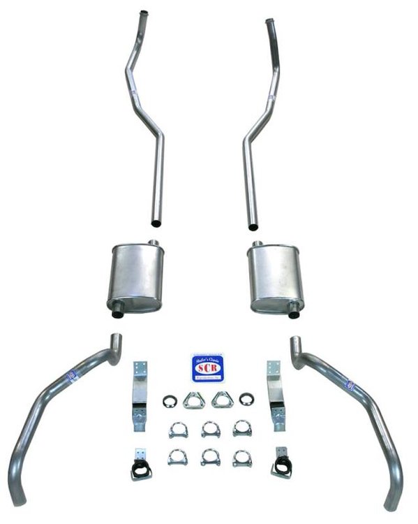23028 1967-1969 Camaro 2 in. Exhaust System w/ Small Block w/ Cast Iron Manifolds