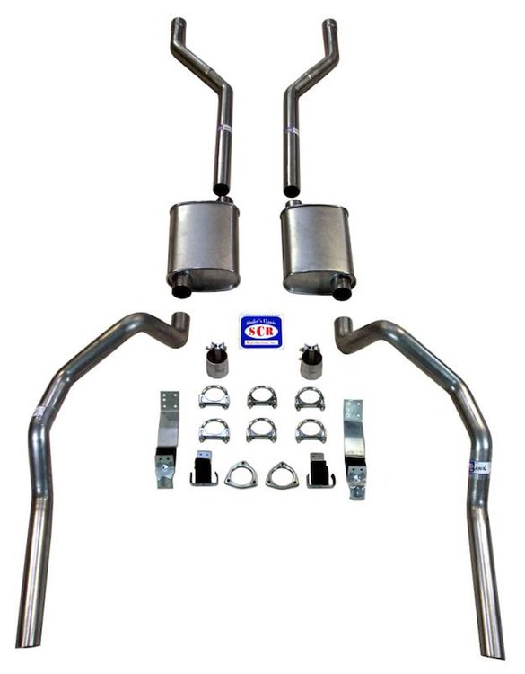 23033 1967-1969 Camaro 2-1/2 in. Exhaust System w/ Small Block w/ Long Style Headers