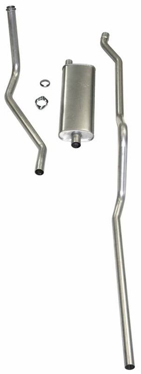 53000S 1950-1953 Chevrolet Exhaust System 6-cyl w/ Powerglide Transmission exc. Convertible, 304 Stainless Steel