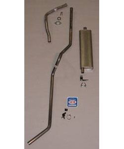 63002 1955 Chevrolet Full-Size Station Wagon exc. 9-Passenger, 6-cyl Exhaust System
