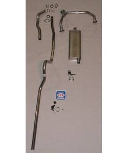 63004-M Single Exhaust System, 1955 Chevrolet Full-Size Convertible 8-cyl