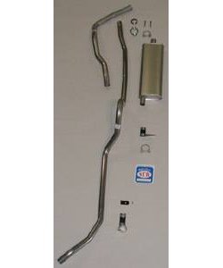 63019S-M 1957 Chevrolet Full-Size Exhaust System, 304 Stainless Steel, Modified