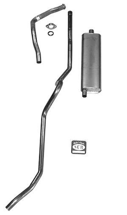 63020S 1957 Chevrolet Full-Size Exhaust System, 304 Stainless Steel