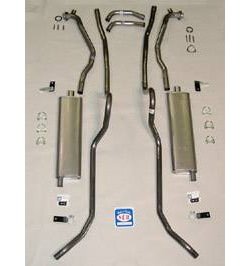 63025S 1957 Chevrolet Full-Size Exhaust System, 304 Stainless Steel