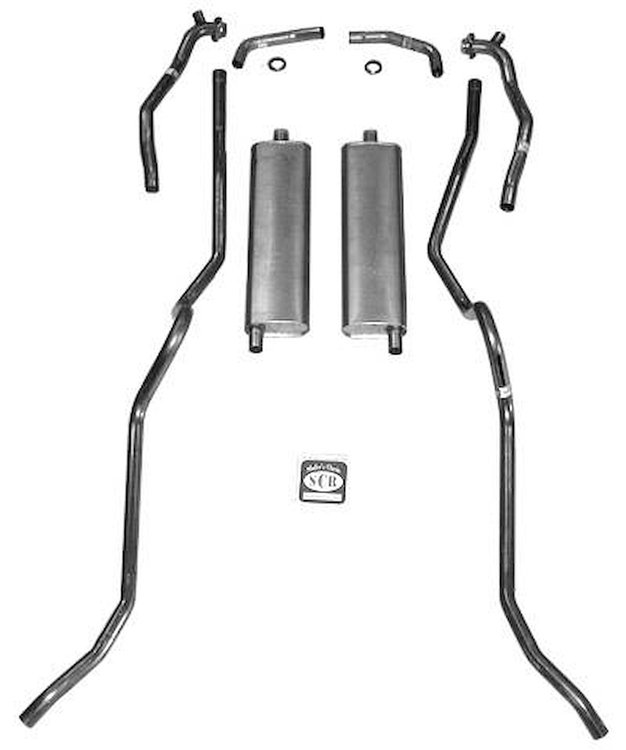 63026-M Exhaust System, 1957 Chevrolet Full-Size