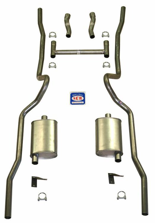 63028-R Exhaust System, 1955-1957 Chevrolet Full-Size