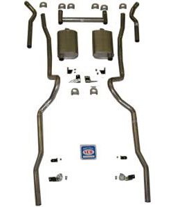 63032-R Exhaust System, 1955-1957 Chevrolet Full-Size, 2 in.