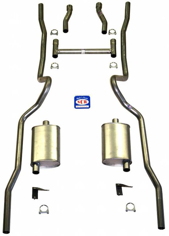 63055-P Exhaust System, 1955-1957 Chevrolet Full-Size