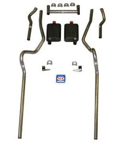 63068S 1955-1957 Chevrolet Full-Size Exhaust System, 304 Stainless Steel