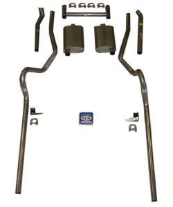 63069S 1955-1957 Chevrolet Full-Size Exhaust System, 304 Stainless Steel