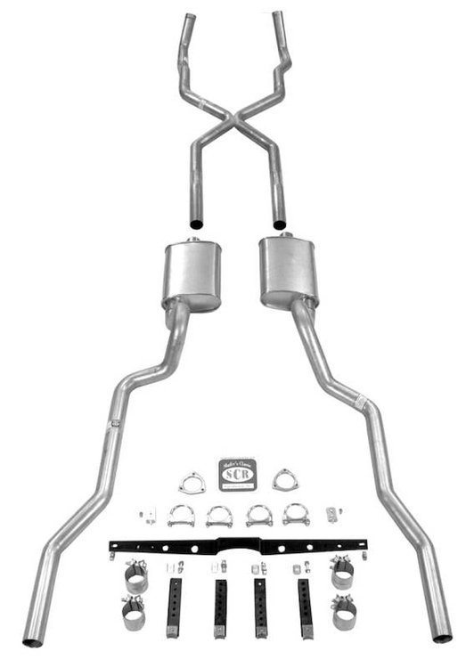 63091 1955-57 Chevrolet Full-Size X Exhaust System 2-1/2 in.