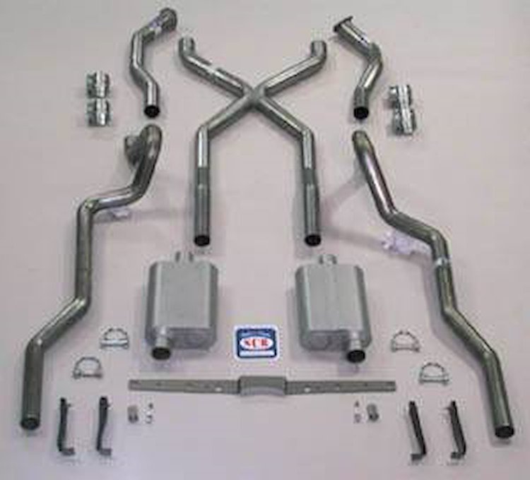 63092-R X Exhaust System, 1955-57 Chevrolet Full-Size