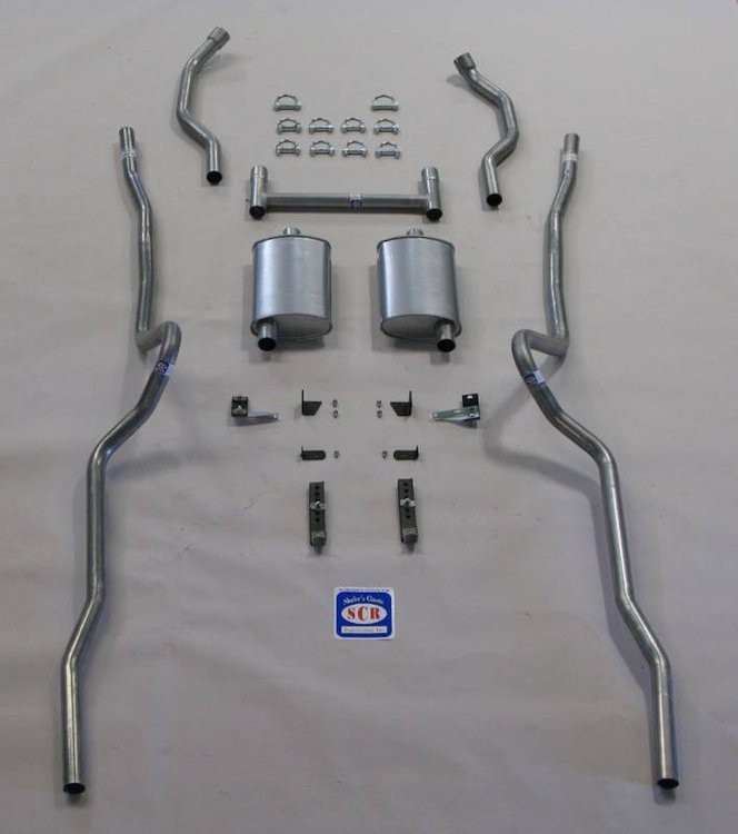 63094 1955-1957 Chevrolet Full-Size 2 in. Dual Turbo Exhaust System