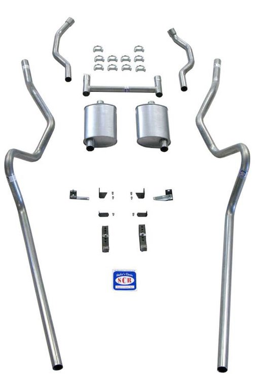 63095 1955-1957 Chevrolet Full-Size 2 in. Dual Turbo Exhaust System
