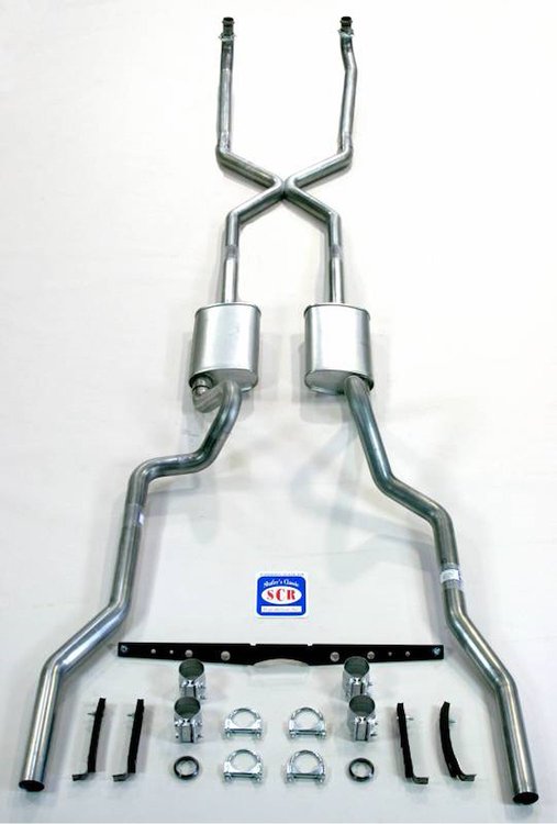 63110 1955-1957 Chevrolet Full-Size X-Style Exhaust System