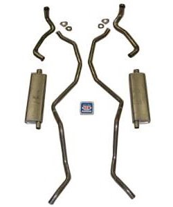 73000S 1960-1962 Chevrolet 348-409 Dual w/ 2-1/2 in. Exhaust System, 304 Stainless Steel