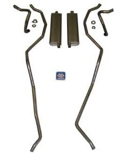 73002S 1959 Chevrolet Full-Size Exhaust System 8-cyl 283 Dual, 304 Stainless Steel