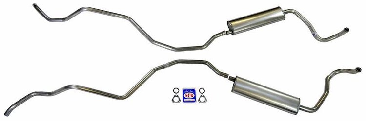 73003 1960-1964 Chevrolet 8-cyl 283 & 327 Dual Exhaust exc. Hi-Performance