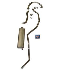 73006S 1960-64 Chevrolet 8-cyl 283 Single Exhaust System, 304 Stainless Steel
