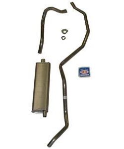 73009S Single Exhaust System, 1962-1964 Chevrolet Full Size 6-cyl exc. SW, 304 Stainless Steel