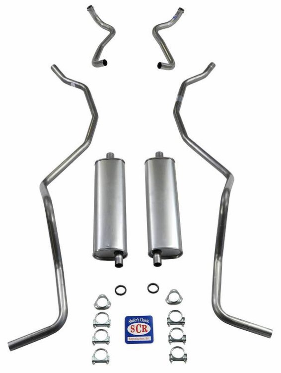 73034 1960-1961 SW 8-cyl 348 Dual Exhaust & 1960 El Camino Exhaust System