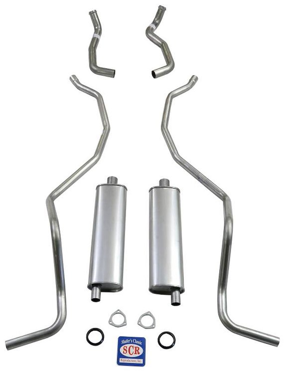 73037S 1962-1964 Chevrolet SW Exhaust System, 304 Stainless Steel