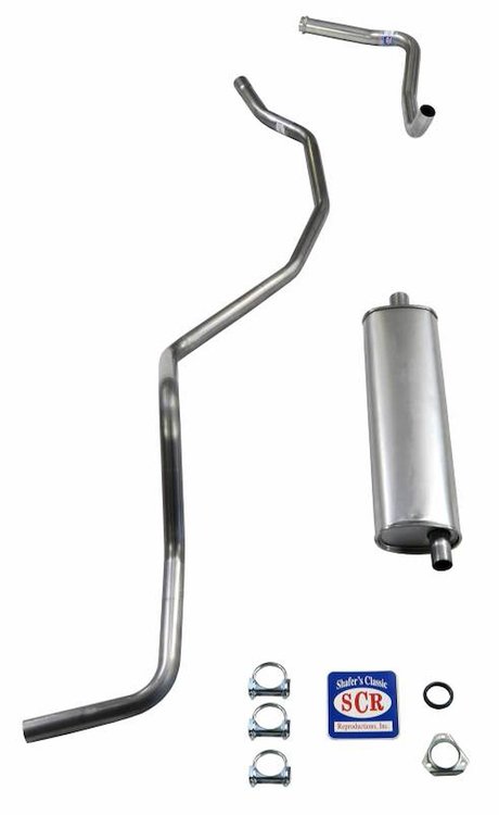 73038 1960-1962 SW 6-cyl Single Exhaust & 1960 El Camino Exhaust System