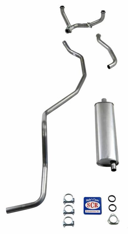 73039 1960-1964 Chevrolet SW 8-cyl 283 Single Exhaust & ONLY 1960 El Camino Exhaust System