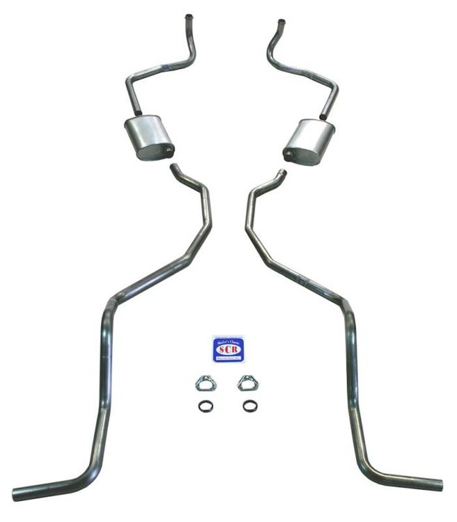 73044S 1960-1964 Chevrolet Full-Size Exhaust System, 304 Stainless Steel