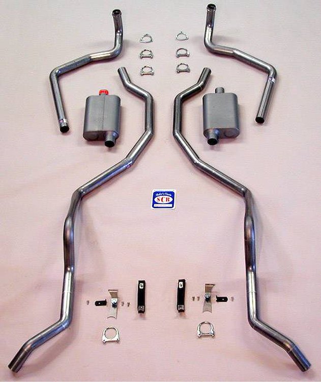 73051S 1960-1964 Chevrolet Full-Size Exhaust System, 304 Stainless Steel