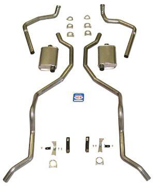 73054S 1962-1964 Chevrolet Full-Size Exhaust System, 304 Stainless Steel
