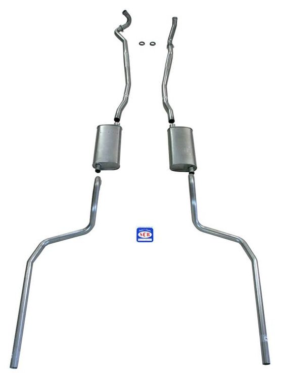 73081 1967-69 Full-Size Chevrolet Exhaust System w/ Big Block & Stock Cast Iron Manifolds