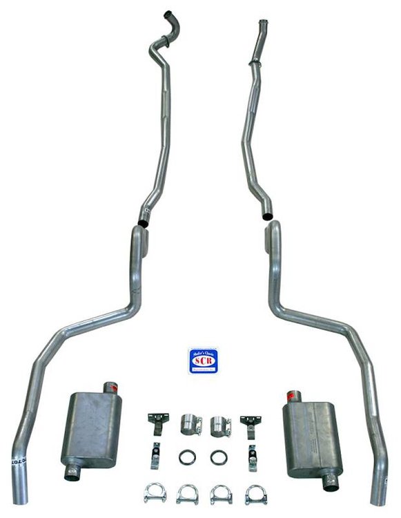 73083 1967-69 Full-Size Chevrolet Exhaust System w/ Big Block & Stock Cast Iron Manifolds