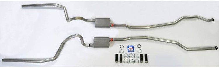 73085 1965-1966 Full-Size Chevrolet Exhaust System 2-1/2 in. Dual Turbo