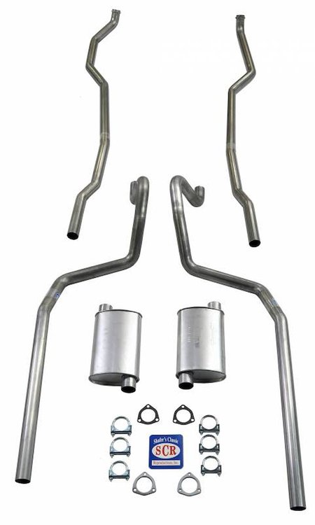 73091S 1965-1966 Full-Size Chevrolet Convertible Exhaust System, 304 Stainless Steel