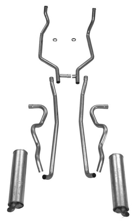 83010 1961-62 Full-Size Ford Exhaust System 352 & 390 CID Dual Exhaust