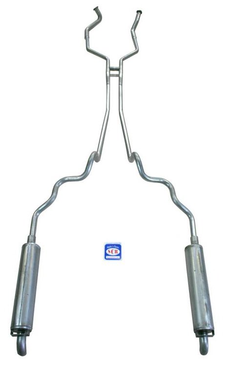 83013 1963-64 Full-Size Ford Exhaust System 352, 390, 406 CID Dual Turbo