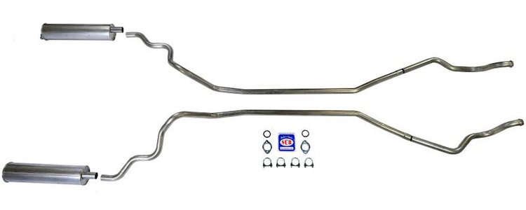83019 1963-64 Full-Size Ford Convertible 2 in. Exhaust System