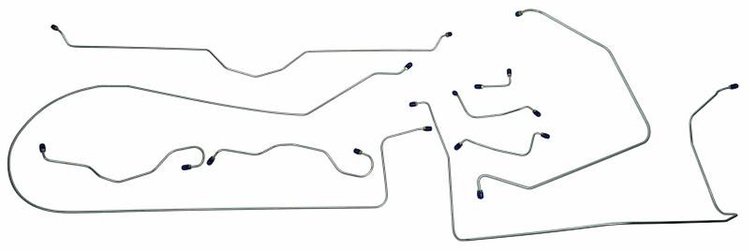 CBL901S 1963-1964 Chevrolet Corvette Full Brake Line Set [Stainless Steel]